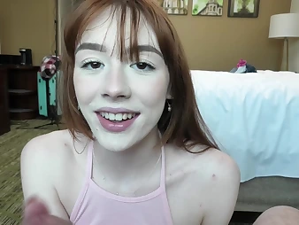 Big titted 19 yr old ginger stars up her premiere porn vid