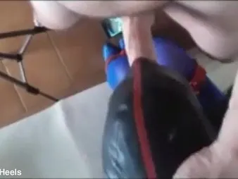 Laura On Heels & The Throater acquire weird in blindfolded bondage, with a fat horseshit & face-piercing fetish