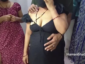 Abhi & Zakiabibi share a moisture Indian threesome with their insane house-servant