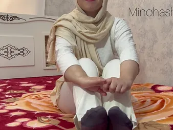 Hot MILF Minohashari gets her miserly arse drilled by one horny neighbors in hijab