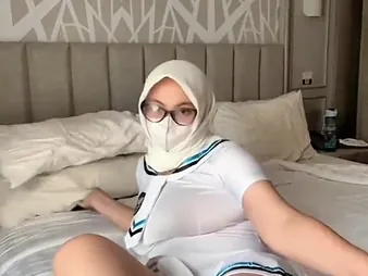 Hot Malay Dames Cosplay more a X Sailor Uniform & Teases all over Her Beamy Natural Tits